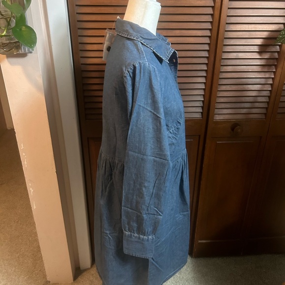 NWT - Nine West 100% Cotton Brentwood Shirtdress - Sz Medium - Picture 5 of 9